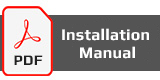 The picture of Installation Manual showing the accessories and scopes of supply.